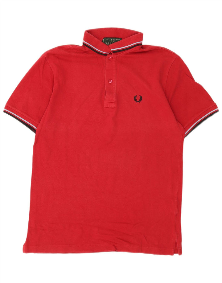 Camisa polo masculina Fred Perry médio algodão vermelho