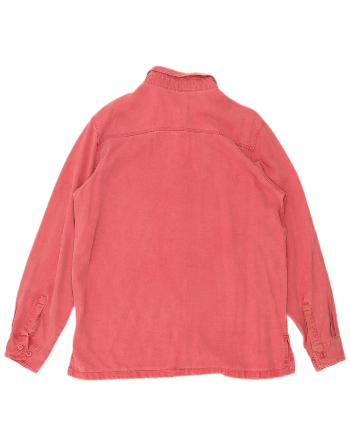 Camisa feminina Marks & Spencer Reino Unido 14 grande rosa Lyocell