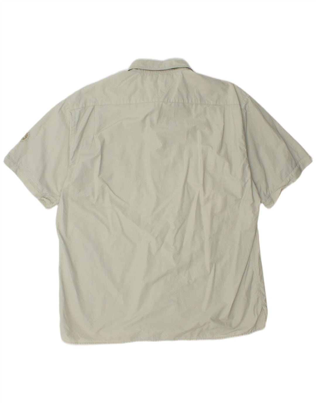 Camisa masculina de manga curta TOMMY HILFIGER 2XL algodão cinza