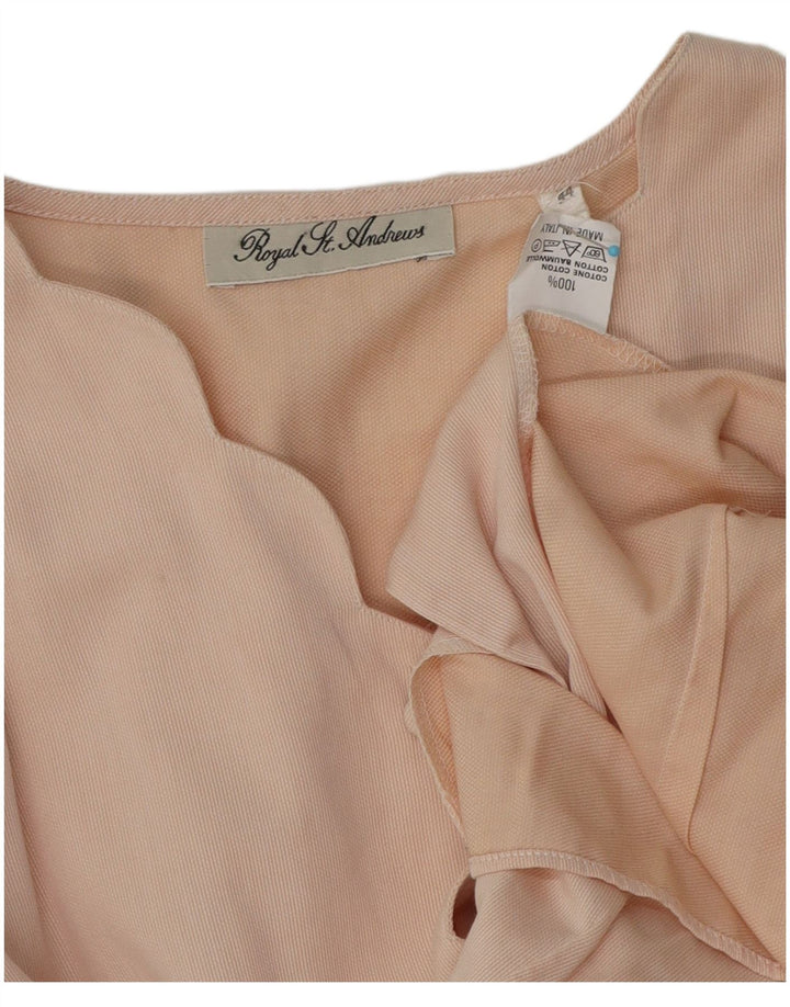 Blusa feminina vintage IT 44 médio algodão rosa
