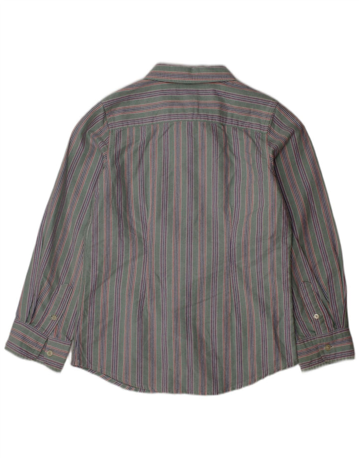 Camisa de flanela masculina RALPH LAUREN 5-6 anos algodão listrado verde