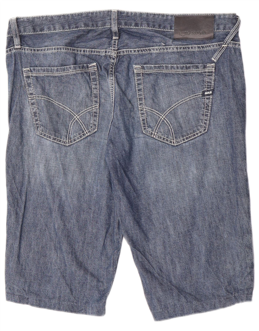 Shorts jeans masculino Gas W34 grande azul