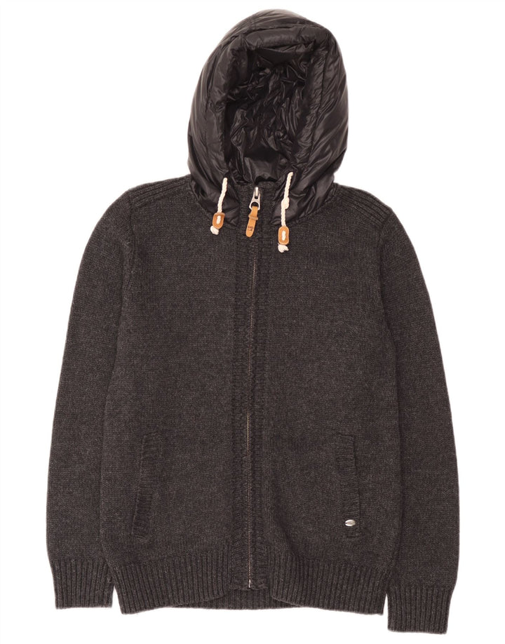 Suéter cardigã masculino Scotch & Soda grande lã cinza