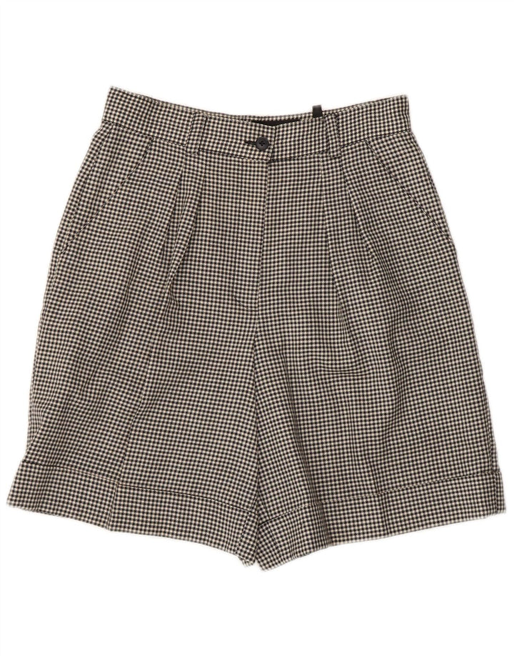 Shorts Chino Feminino Superior IT 42 Médio W28 Preto Houndstooth