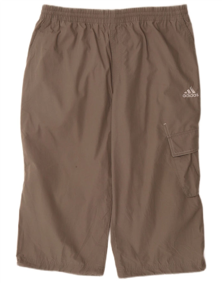Calça Adidas Masculina Capri Cargo Cinza Médio Poliéster