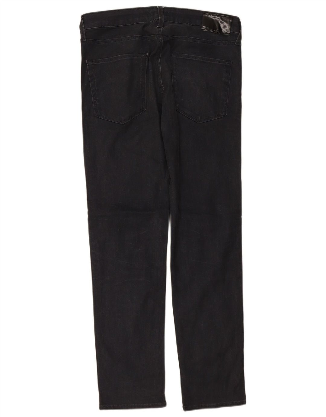 JACK & JONES Masculino Tim Straight Jeans W34 L32 Algodão Preto