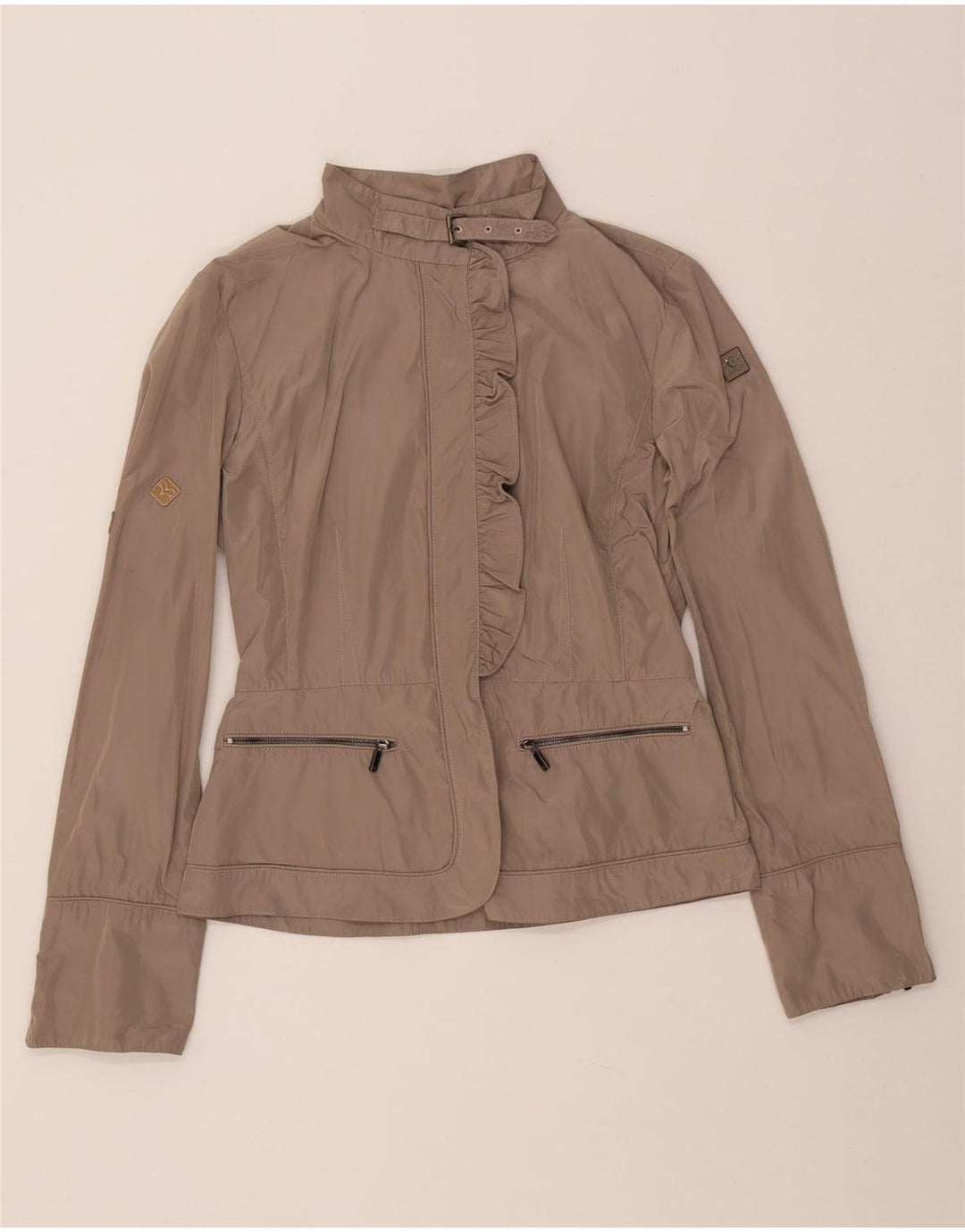 Jaqueta bomber feminina Cerruti 1881 IT 44 poliéster bege médio