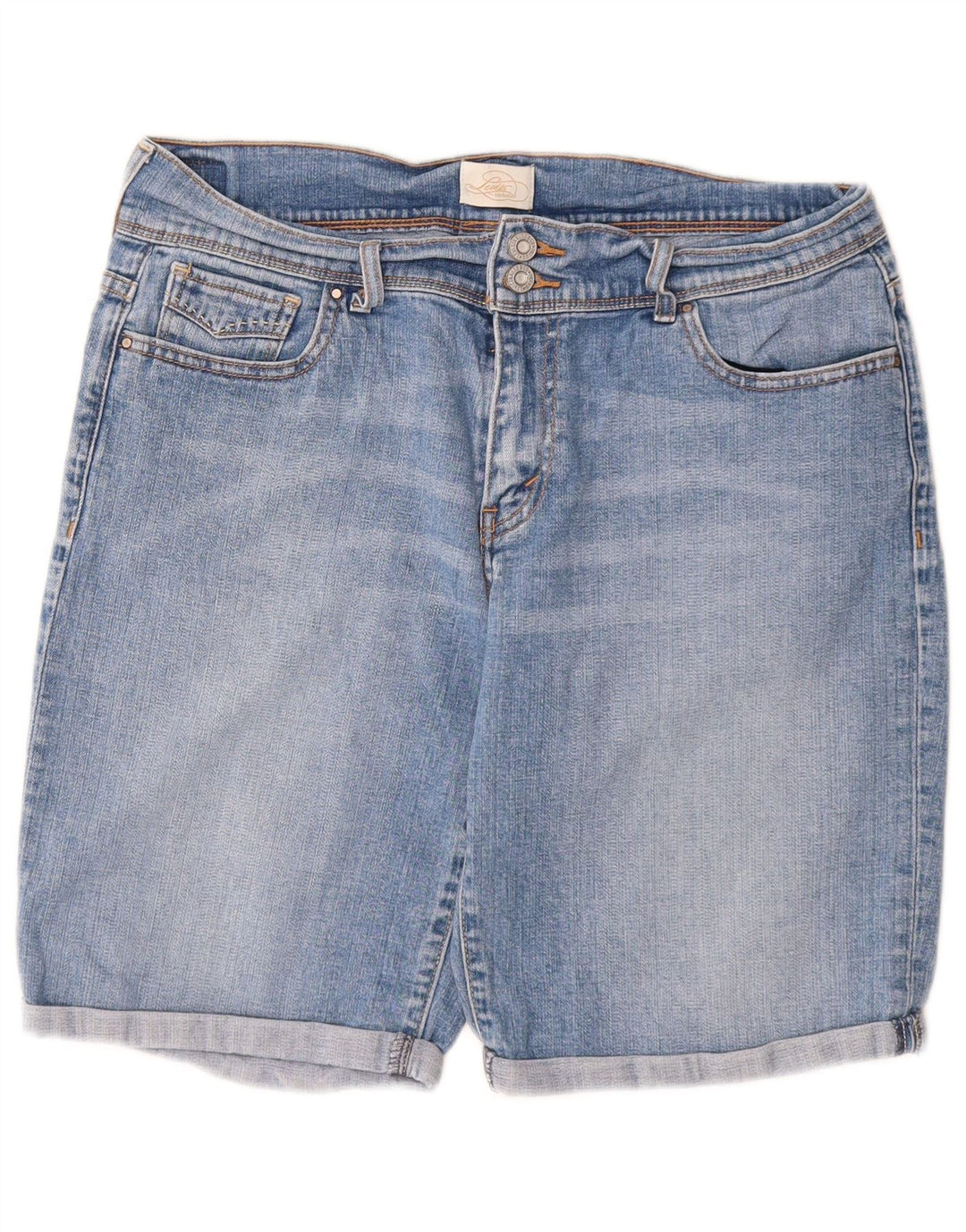Shorts jeans feminino Levi's 515 Bermuda W32 grande azul