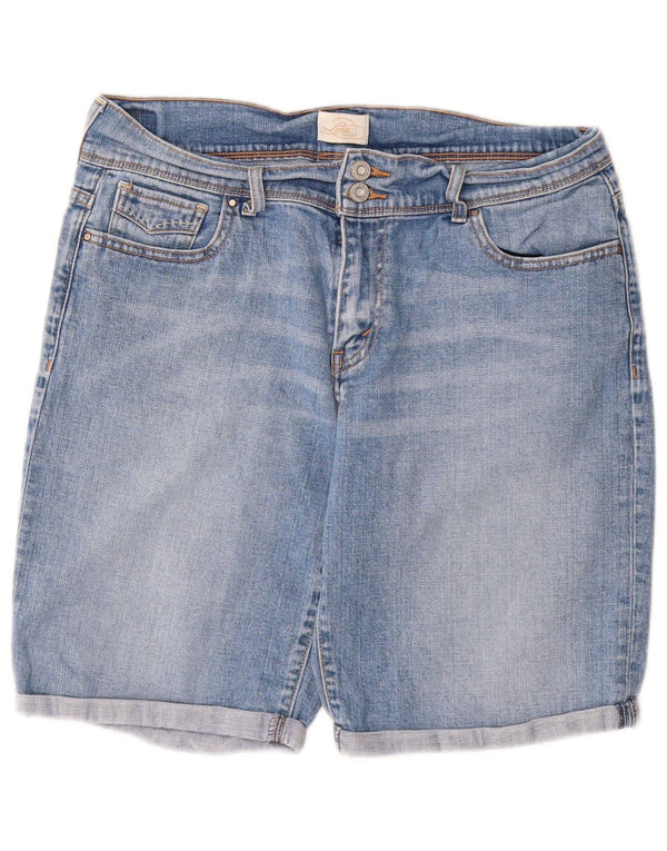 LEVI'S Womens 515 Bermuda Denim Shorts W32 Large Blue