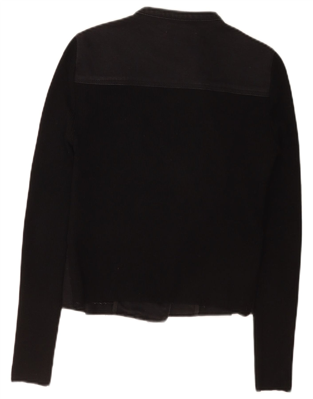 Jaqueta feminina Karen Millen Crop Biker US 1 2XS preta