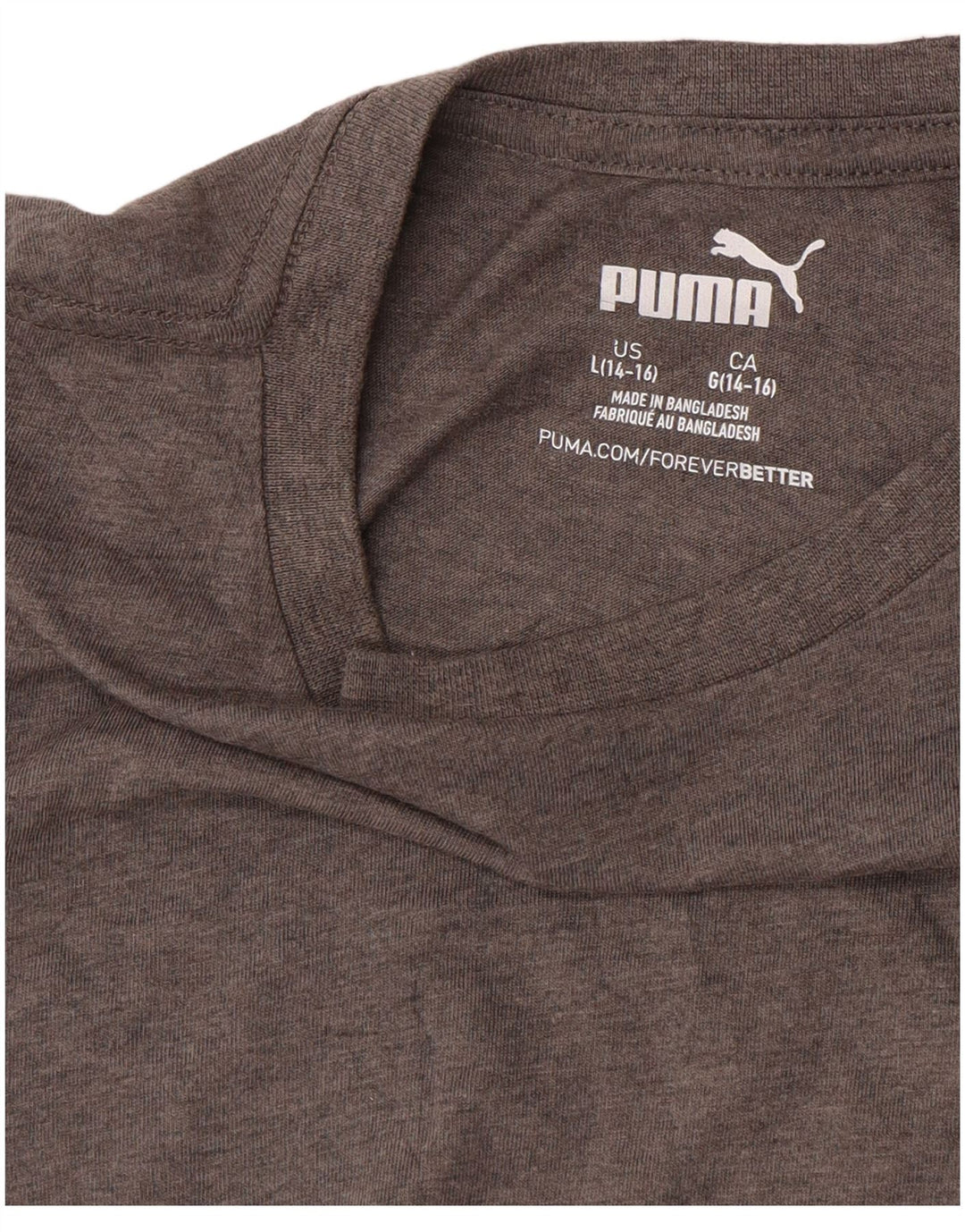 Camiseta PUMA Meninos Graphic 14-15 Anos Grande Cinza