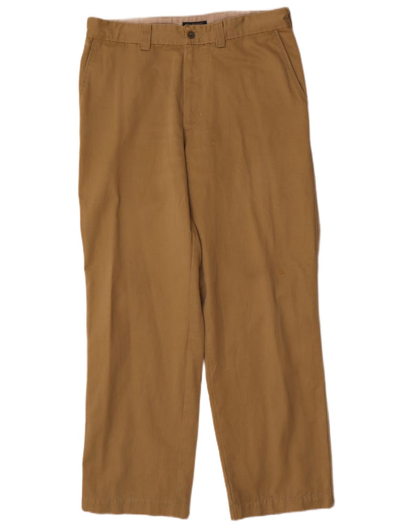 Dockers Mens Khakis Straight Chino Calças W33 L30 Bege