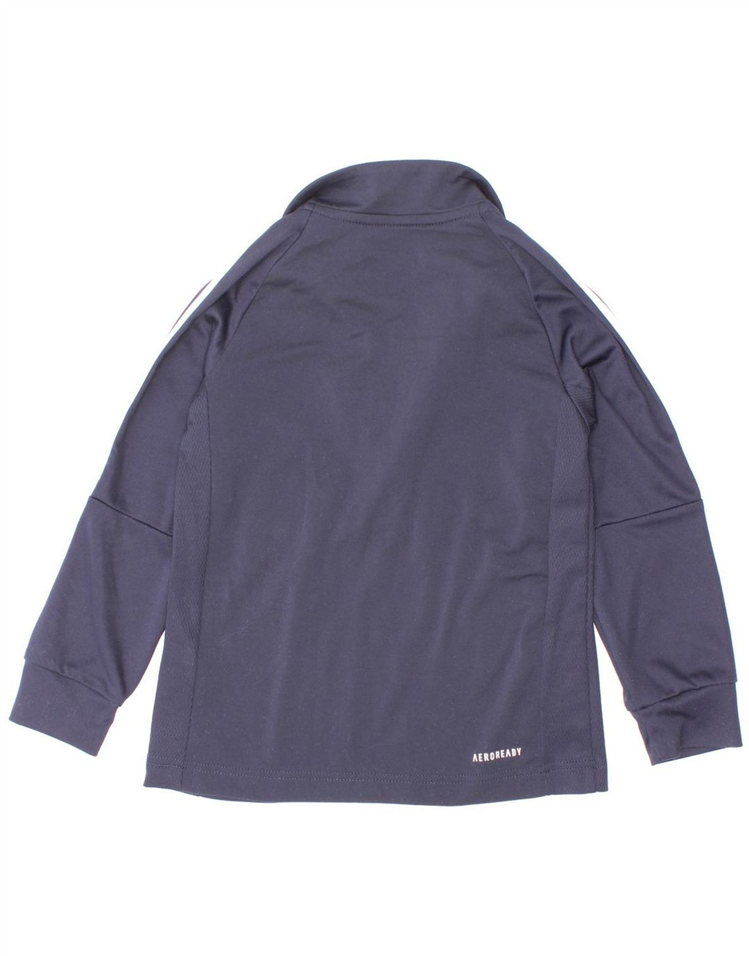 Adidas Meninos Aeroready Zip Neck Pullover Treino Top 5-6 Anos Azul Marinho