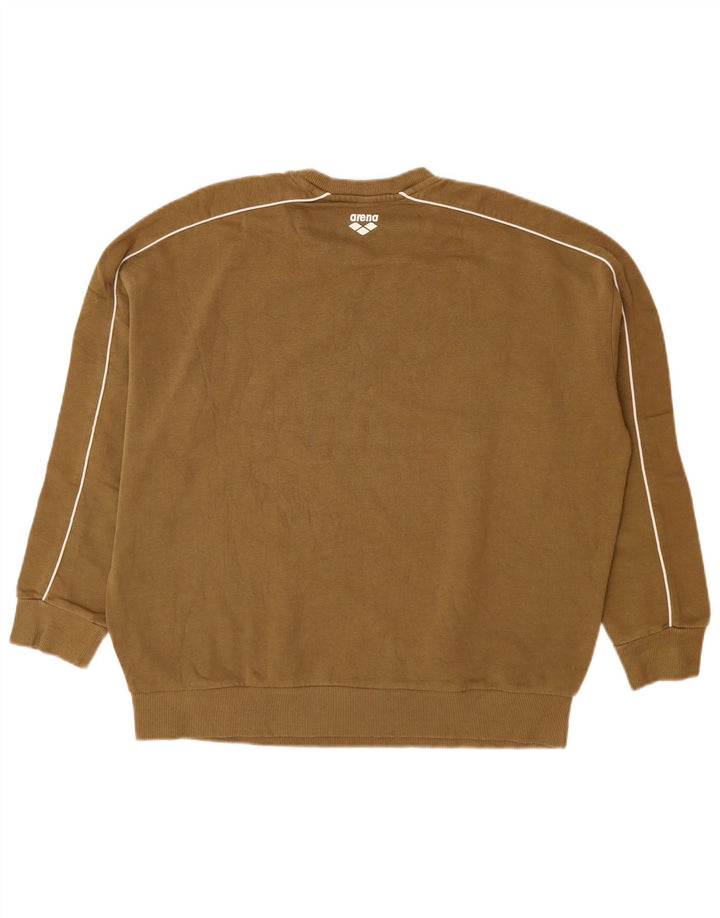 Arena moletom gráfico masculino jumper grande algodão cáqui