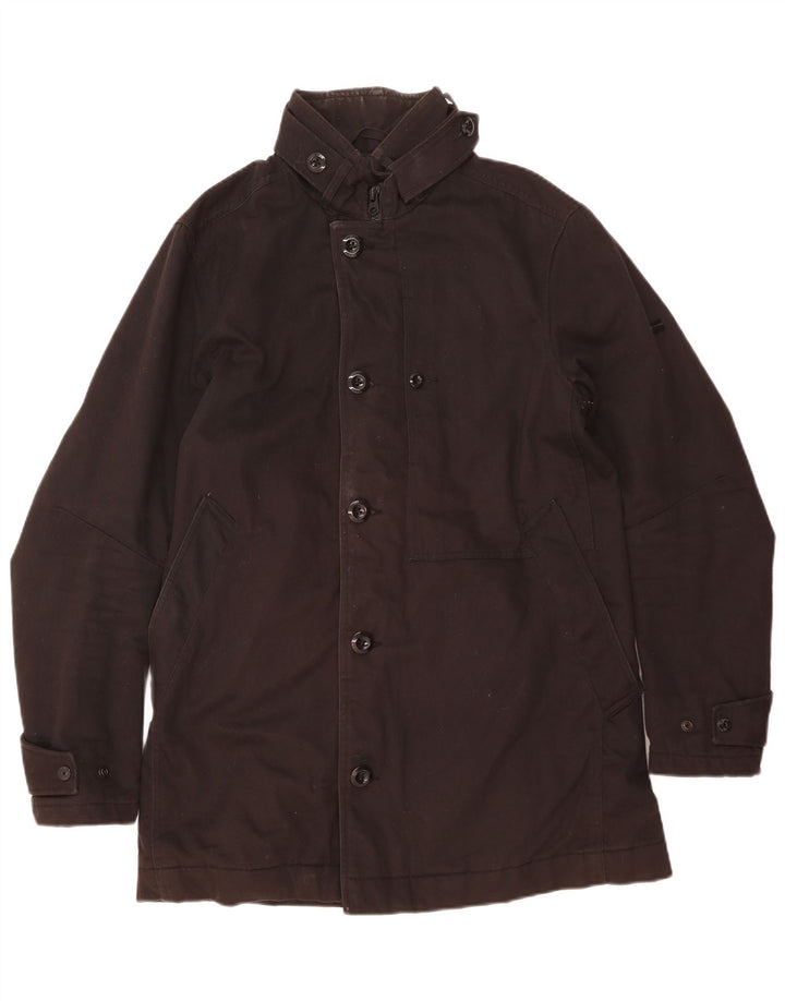 Sobretudo masculino G-Star UK 38 poliéster preto médio