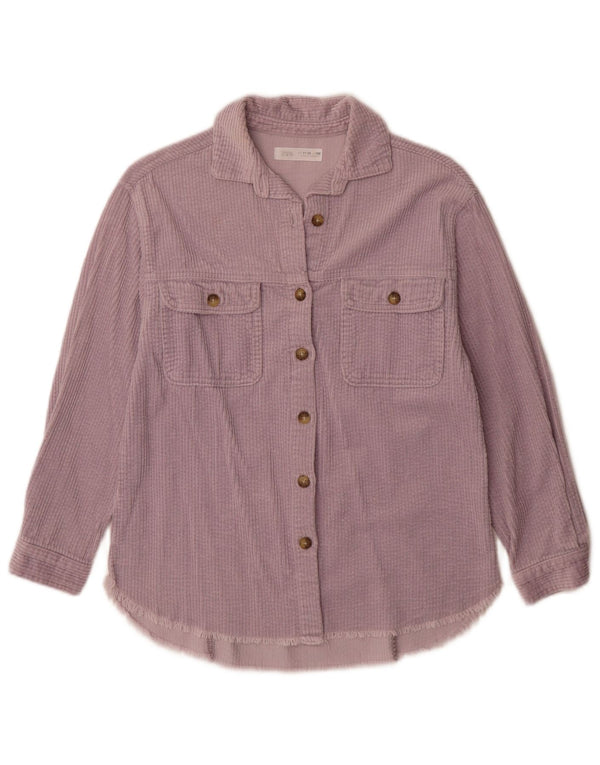 Camisa de veludo Zara para meninas 11-12 anos algodão roxo