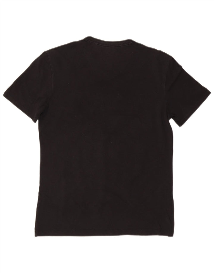 Guess Camiseta masculina gráfica Top médio preto