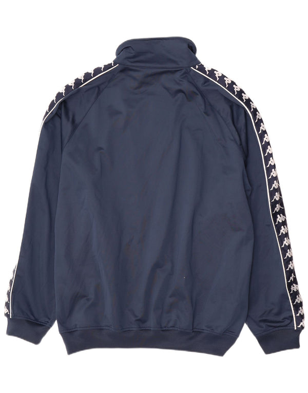 Jaqueta KAPPA masculina com agasalho gráfico 2XL azul marinho bloco colorido