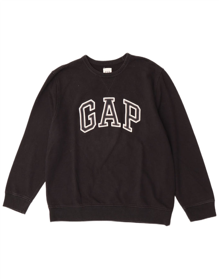 Moletom gráfico masculino Gap Jumper XL preto algodão