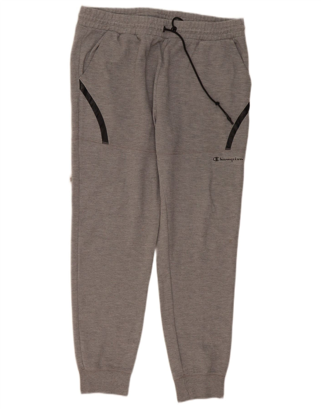 Calça esportiva masculina Champion Joggers grande bloco cinza