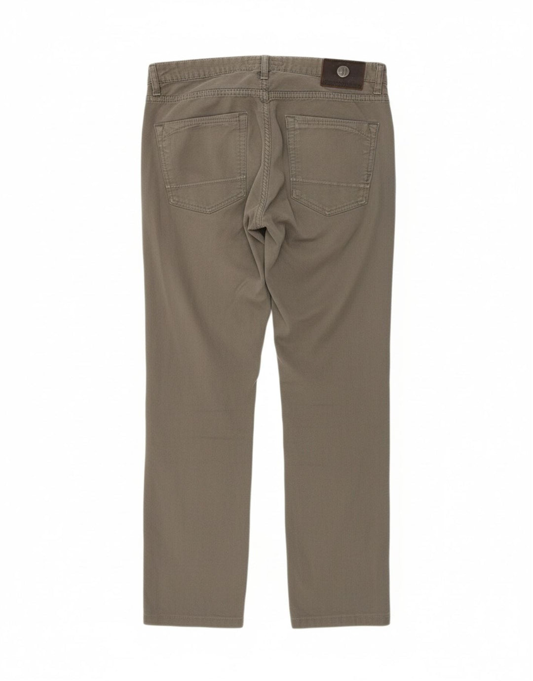 TRUSSARDI Mens Straight Casual Trousers W32 L29 Grey Cotton Vintage Trussardi and Second-Hand Trussardi from Messina Hembry 