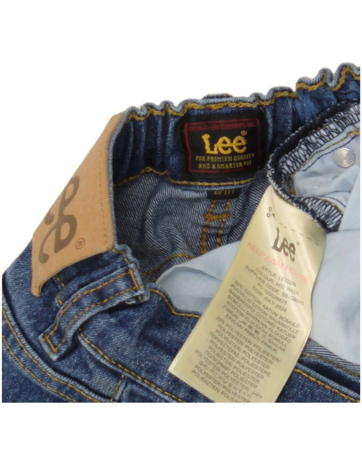 LEE Boys Straight Jeans 10-11 Anos W22 L24 Azul Algodão