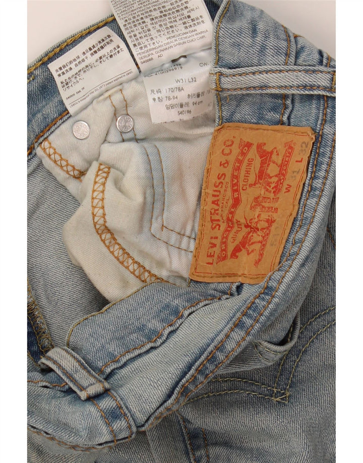 LEVI'S Masculino 510 Slim Jeans W31 L32 Azul Algodão