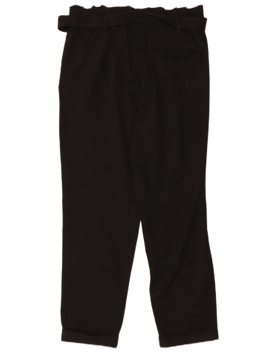 Calça feminina Zara cônica cortada média W28 L25 preta