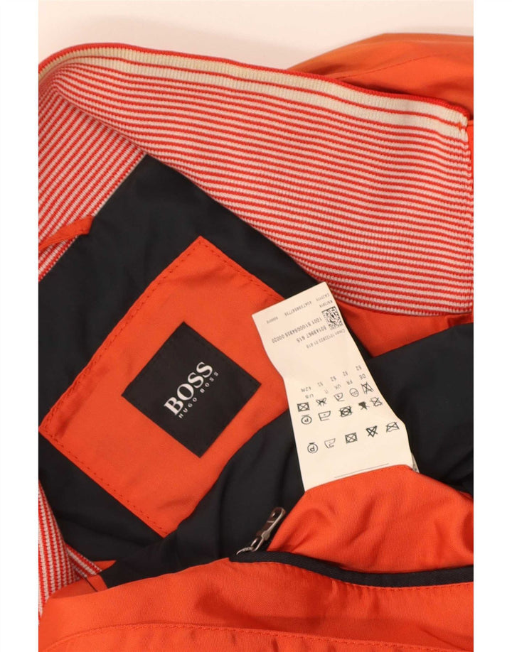 Jaqueta bomber masculina Hugo Boss EU 52 XL laranja poliamida