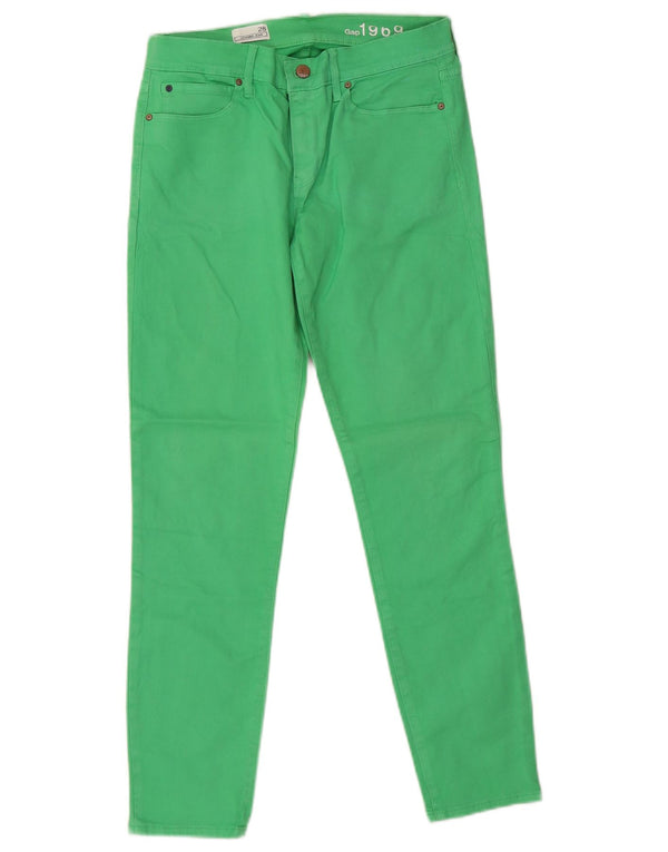 Legging feminina Gap skinny jeans W28 L27 algodão verde