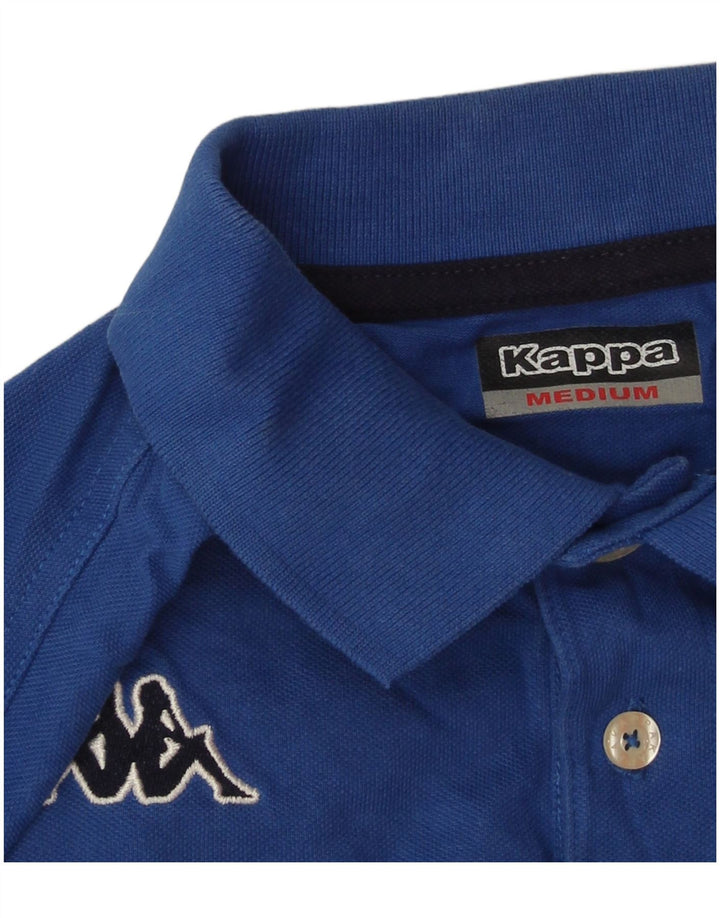 Camisa polo masculina Kappa azul médio