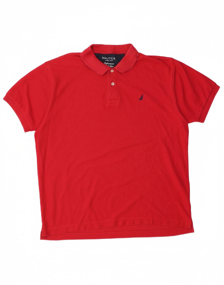 Camisa polo masculina NAUTICA 2XL algodão vermelho