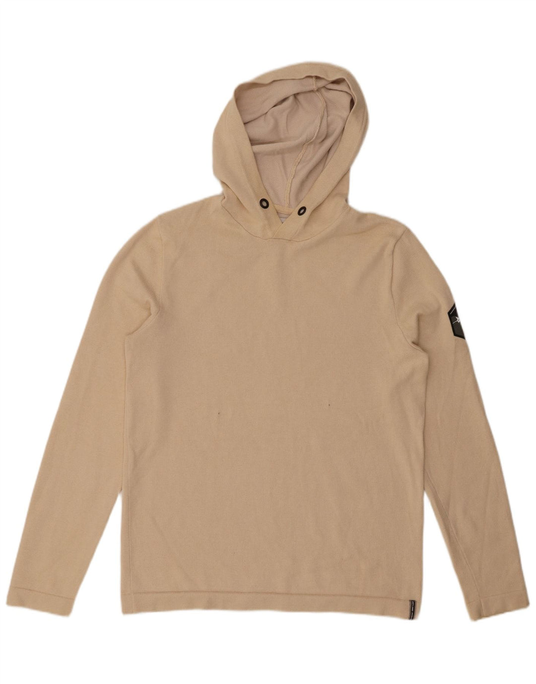 Suéter masculino com capuz JACK & JONES médio bege