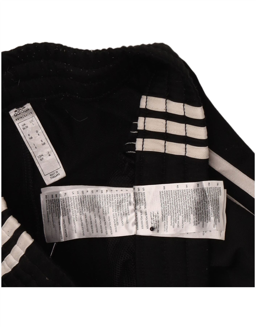 Adidas Mens Calças de treino Joggers UK 36/38 Pequeno Poliéster Preto