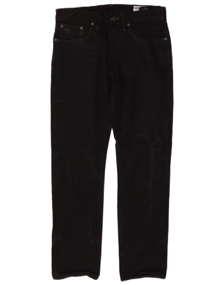 Jeans retos masculinos G-Star W33 L32 algodão preto