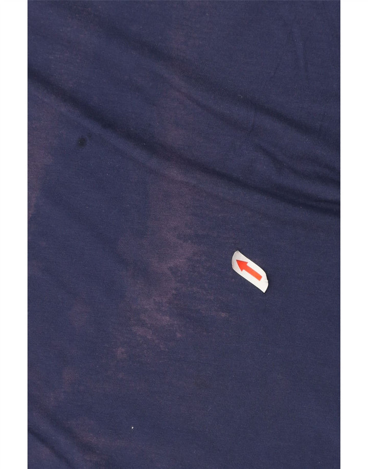 Colete gráfico masculino Kappa top grande algodão azul marinho