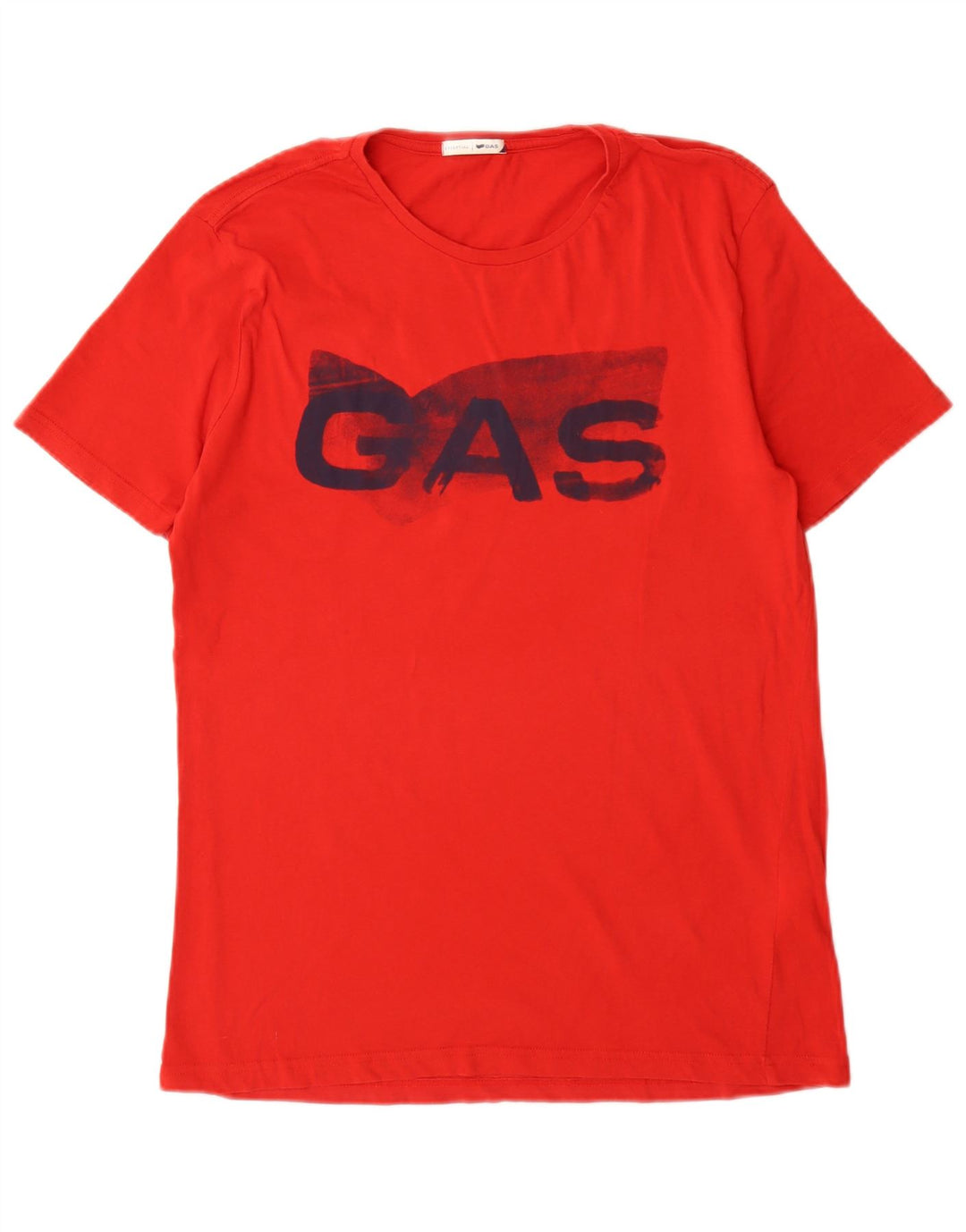 Camiseta gráfica masculina Gas Top XL algodão vermelho