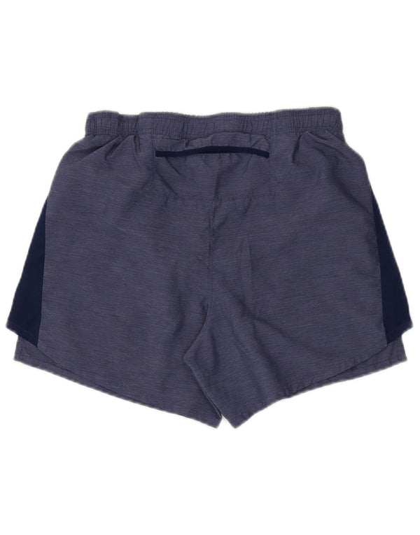 Nike Mens Dri Fit Sport Shorts Pequeno Azul Colorblock Poliéster