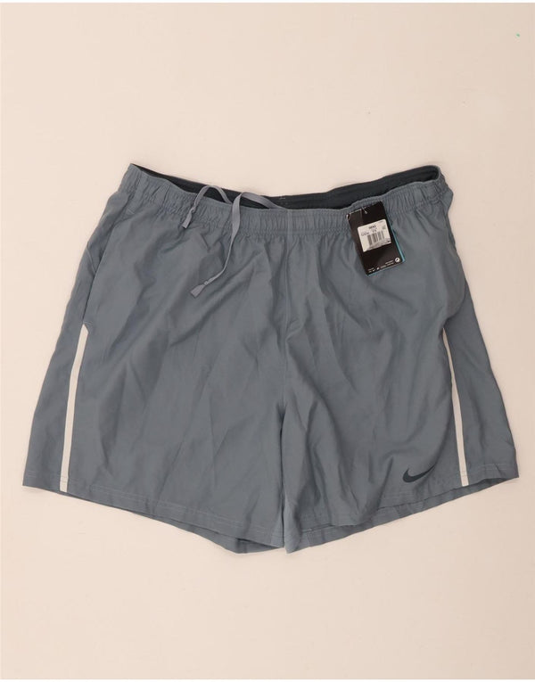 Shorts esportivos masculinos Nike Dri Fit 2XL cinza poliéster
