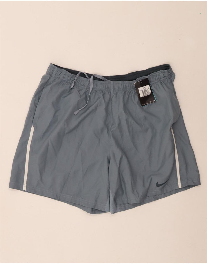 Shorts esportivos masculinos Nike Dri Fit 2XL cinza poliéster