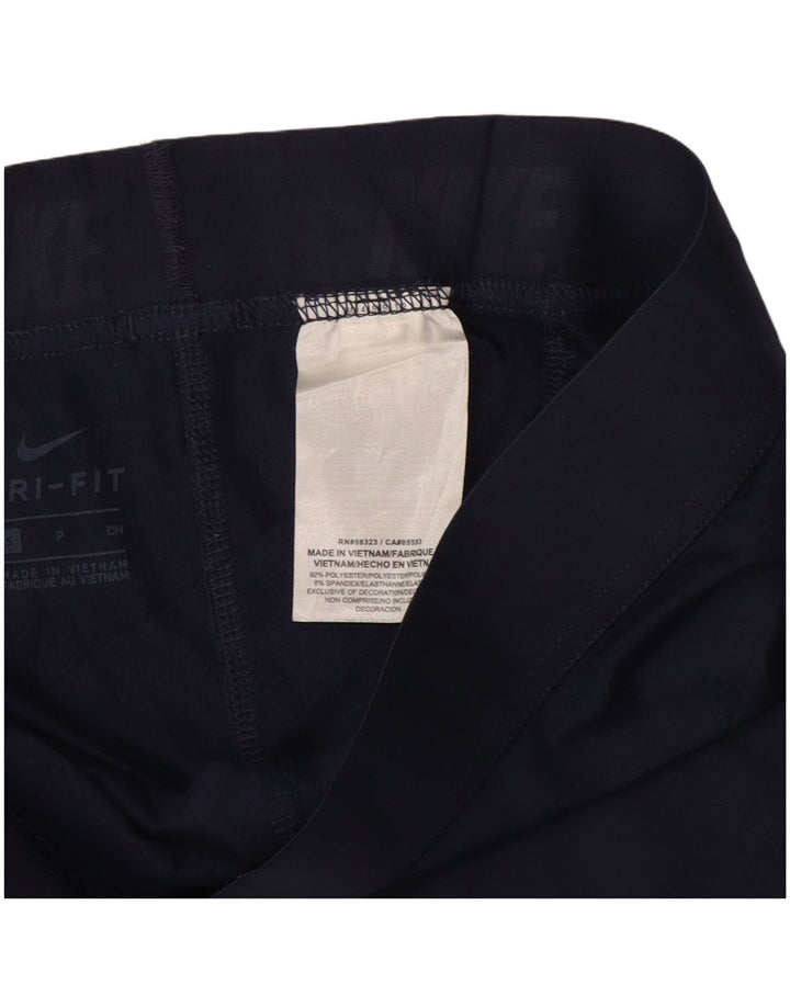 Shorts esportivos masculinos NIKE Dri Fit pequenos poliéster azul marinho