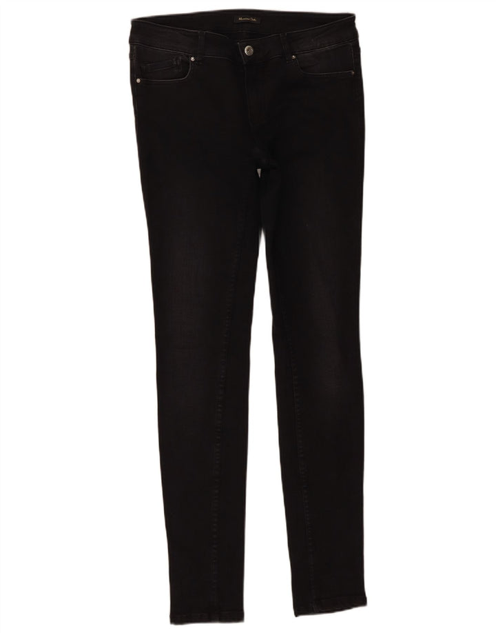 Jeans skinny feminino Massimo Dutti EU 38 pequeno W28 L30 preto