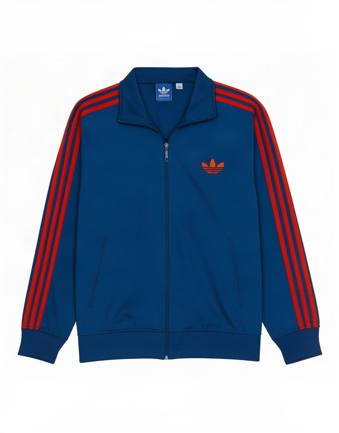 Adidas Mens Treino Top Jaqueta Grande Poliéster Azul Marinho