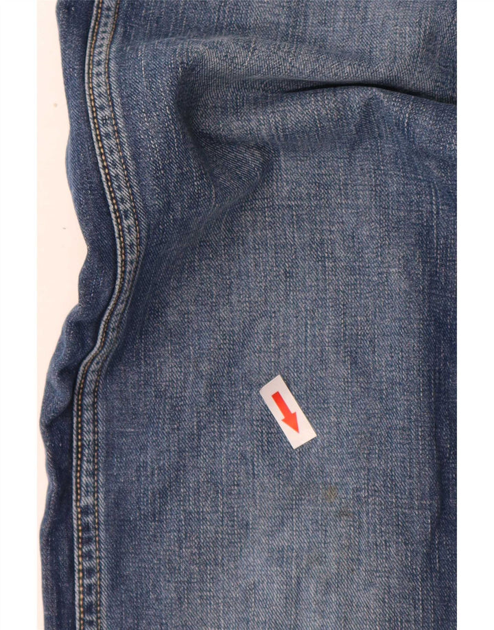 Wrangler Masculino 4 RRB Slim Jeans W34 L34 Azul Algodão