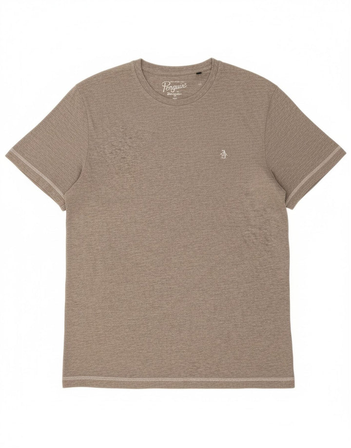 Camiseta masculina PENGUIN grande algodão cinza