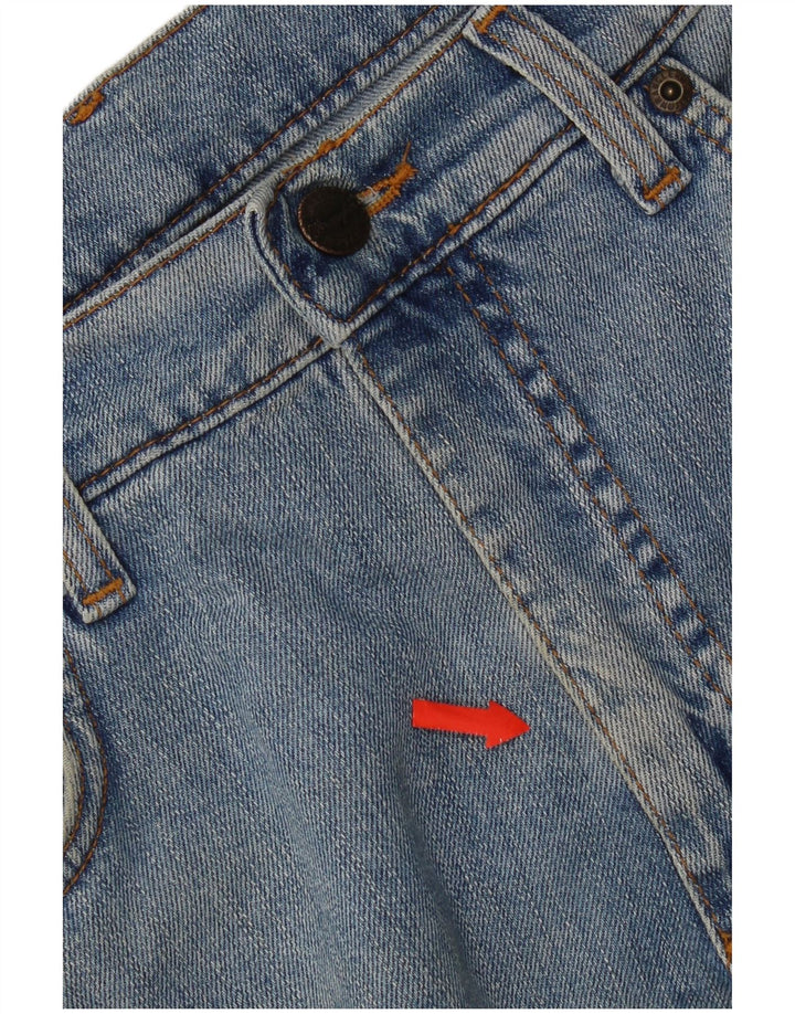 Wrangler Masculino Texas Stretch Straight Jeans W32 L29 Azul Algodão
