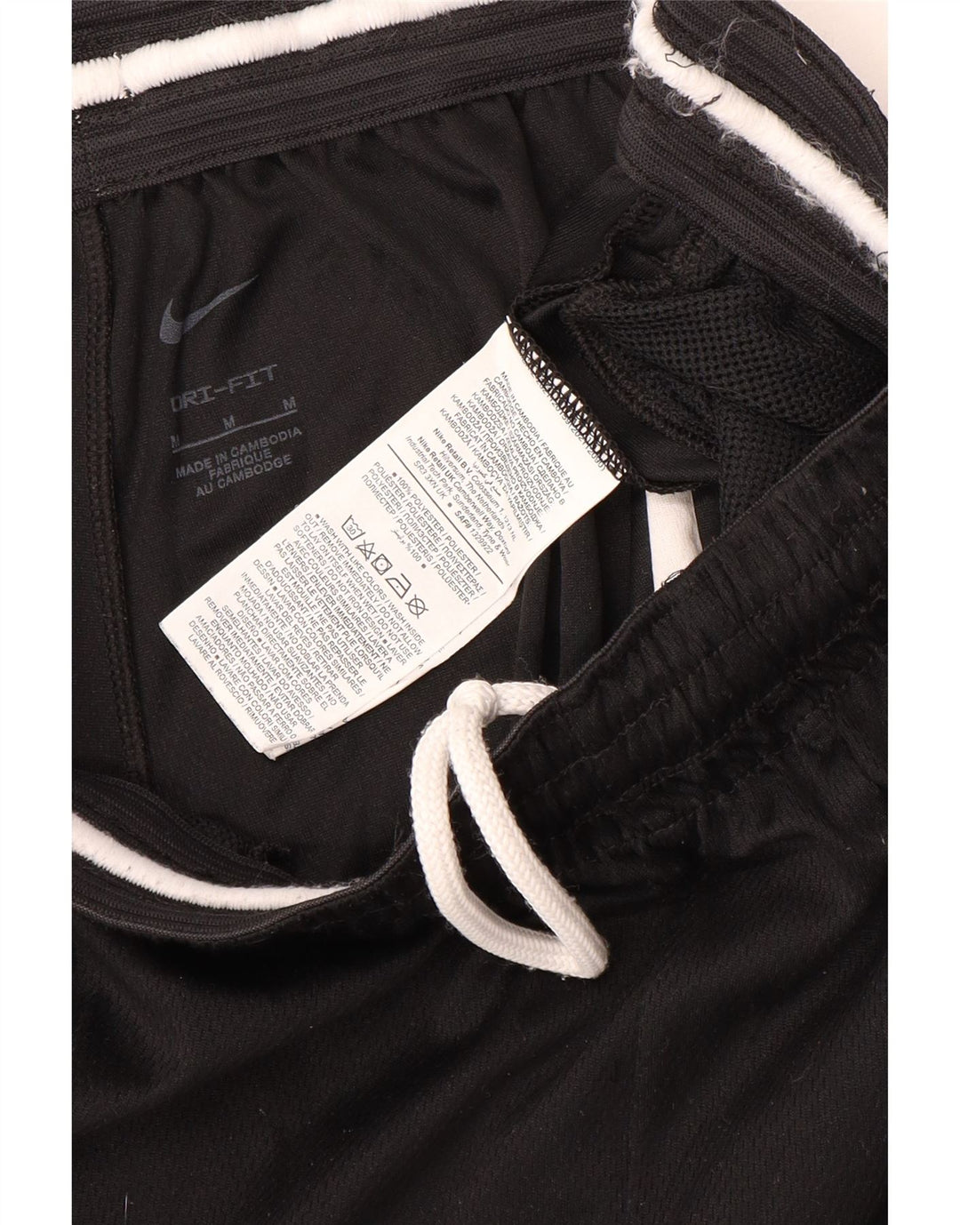 Nike Mens Dri Fit Graphic Sport Shorts Médio Preto Poliéster