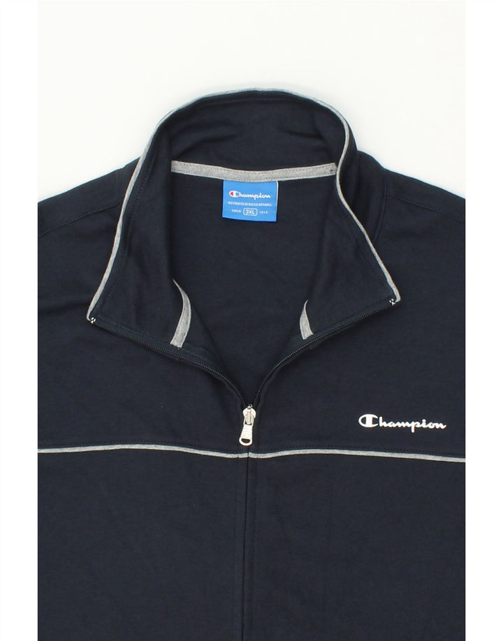 CHAMPION Jaqueta masculina de agasalho 3XL algodão azul marinho