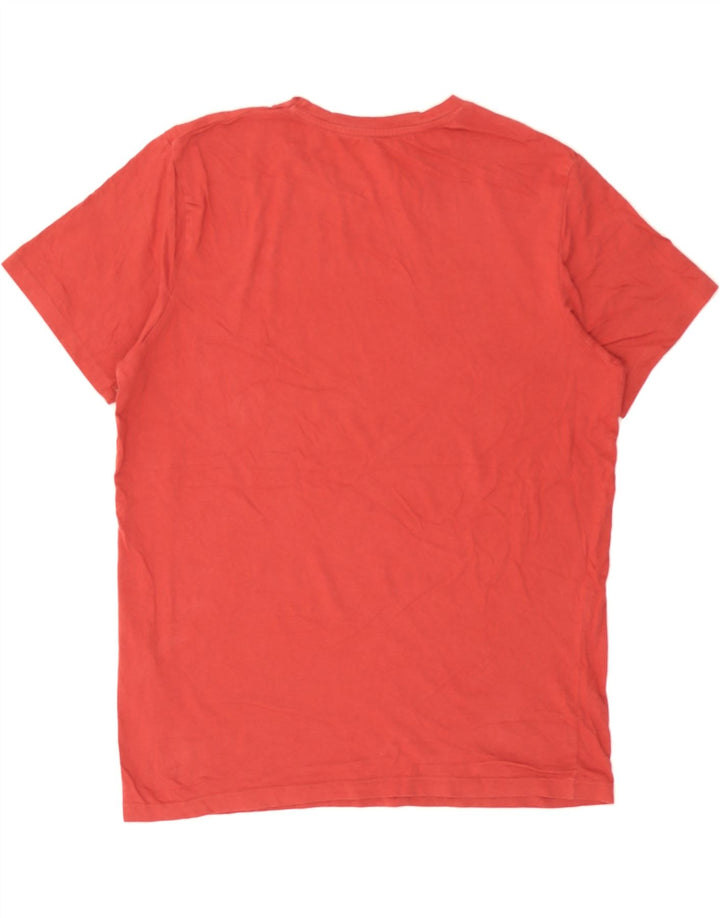 JACK & JONES Mens Regular Fit T-Shirt Top Large Red Cotton Vintage Jack & Jones and Second-Hand Jack & Jones from Messina Hembry 