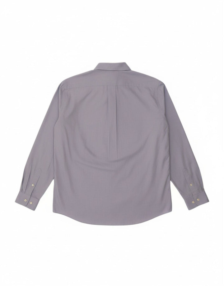 EDDIE BAUER Camisa masculina de ajuste relaxado grande algodão azul